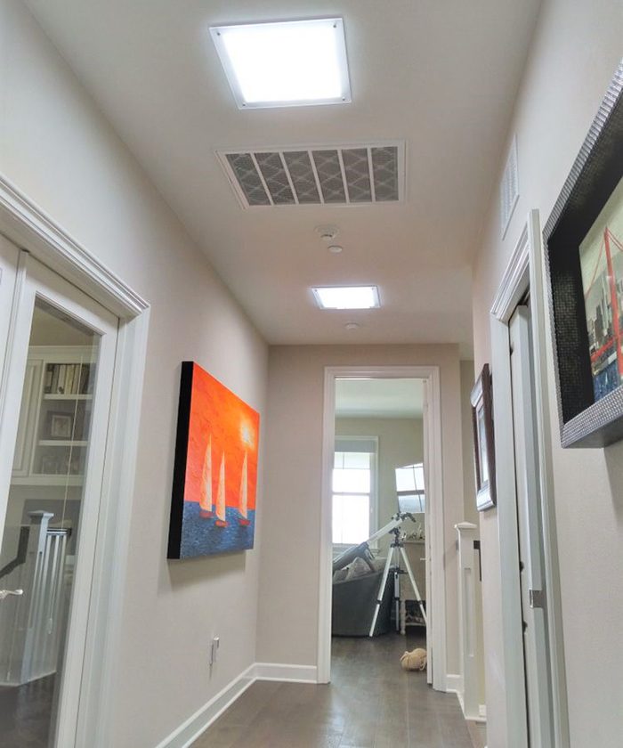 Solatube in a hallway